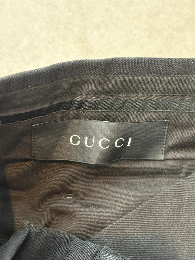 2000s Gucci Black Strap Cozy Pants THQhQIj 9