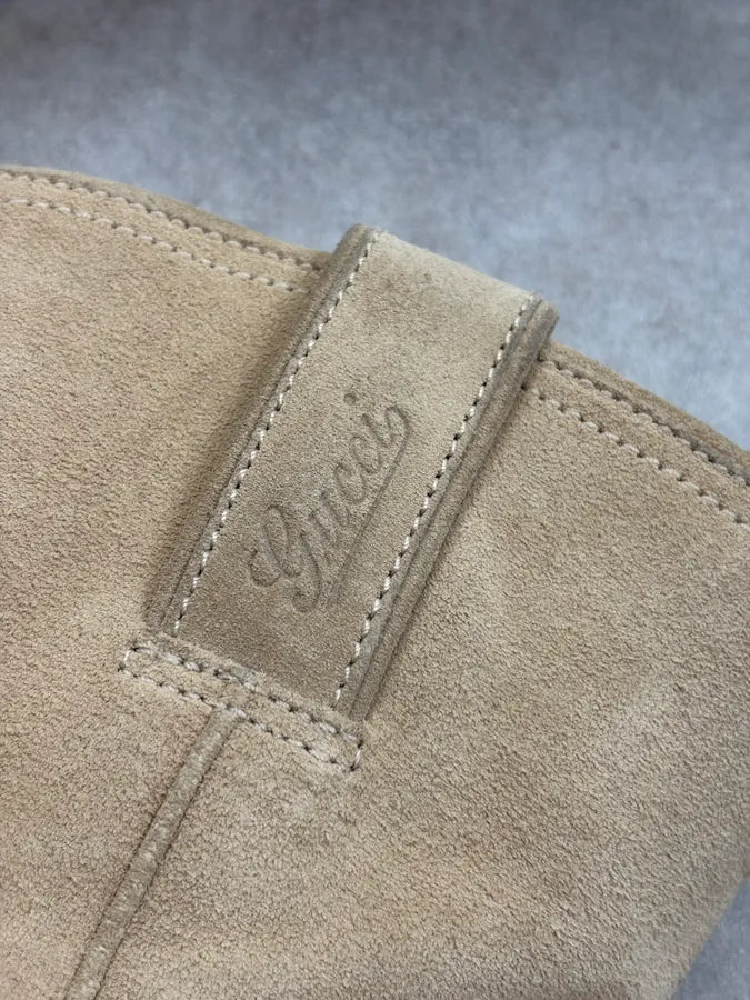 2000s Gucci Beige Western Leather Boots BSmqJJb 11