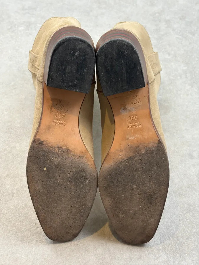 2000s Gucci Beige Western Leather Boots BSmqJJb 8