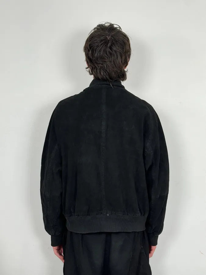 2000s Gucci Black Suede Bomber Jacket QzolWYz 2