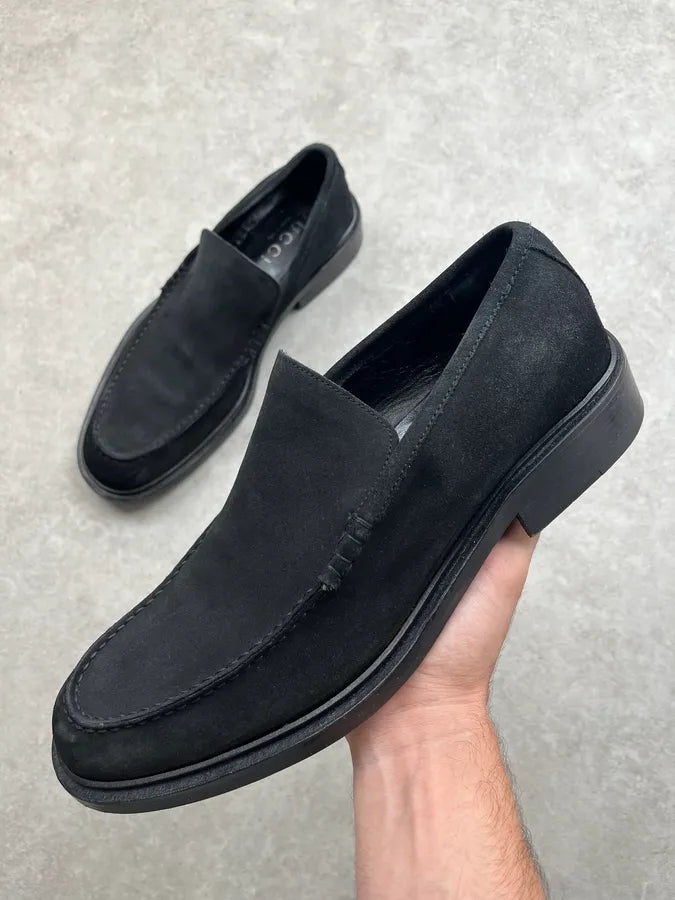 2000s Gucci Black Suede Loafers Shoes by Tom Ford bXAbgYy 0