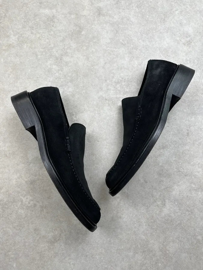 2000s Gucci Black Suede Loafers Shoes by Tom Ford bXAbgYy 1