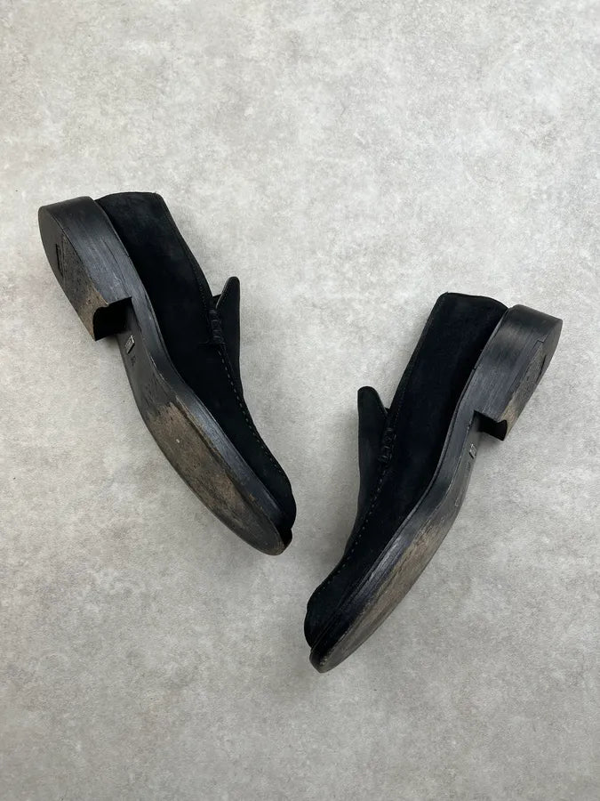 2000s Gucci Black Suede Loafers Shoes by Tom Ford bXAbgYy 2