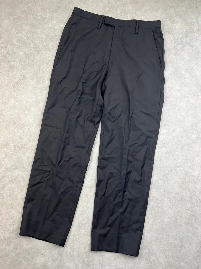 2000s Gucci Black Minimalist Tailored Pants YvSdvDM 4