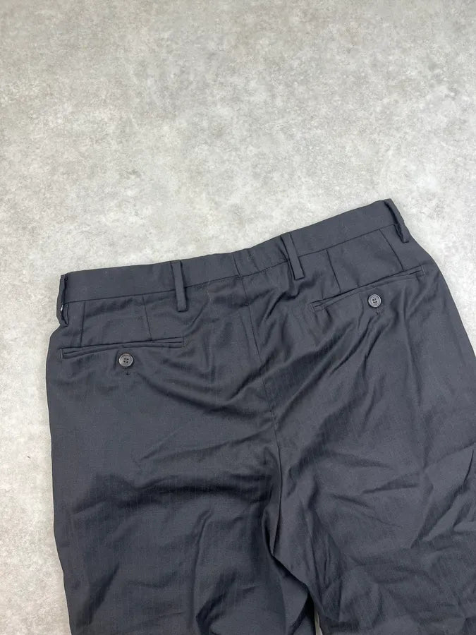 2000s Gucci Black Minimalist Tailored Pants YvSdvDM 7