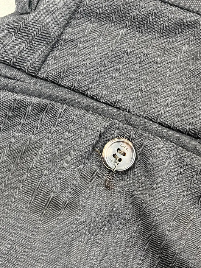 2000s Gucci Black Minimalist Tailored Pants YvSdvDM 11