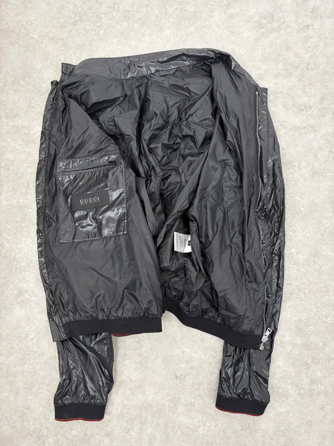 2000s Gucci Black Windbreaker Jacket cEReeiW 6