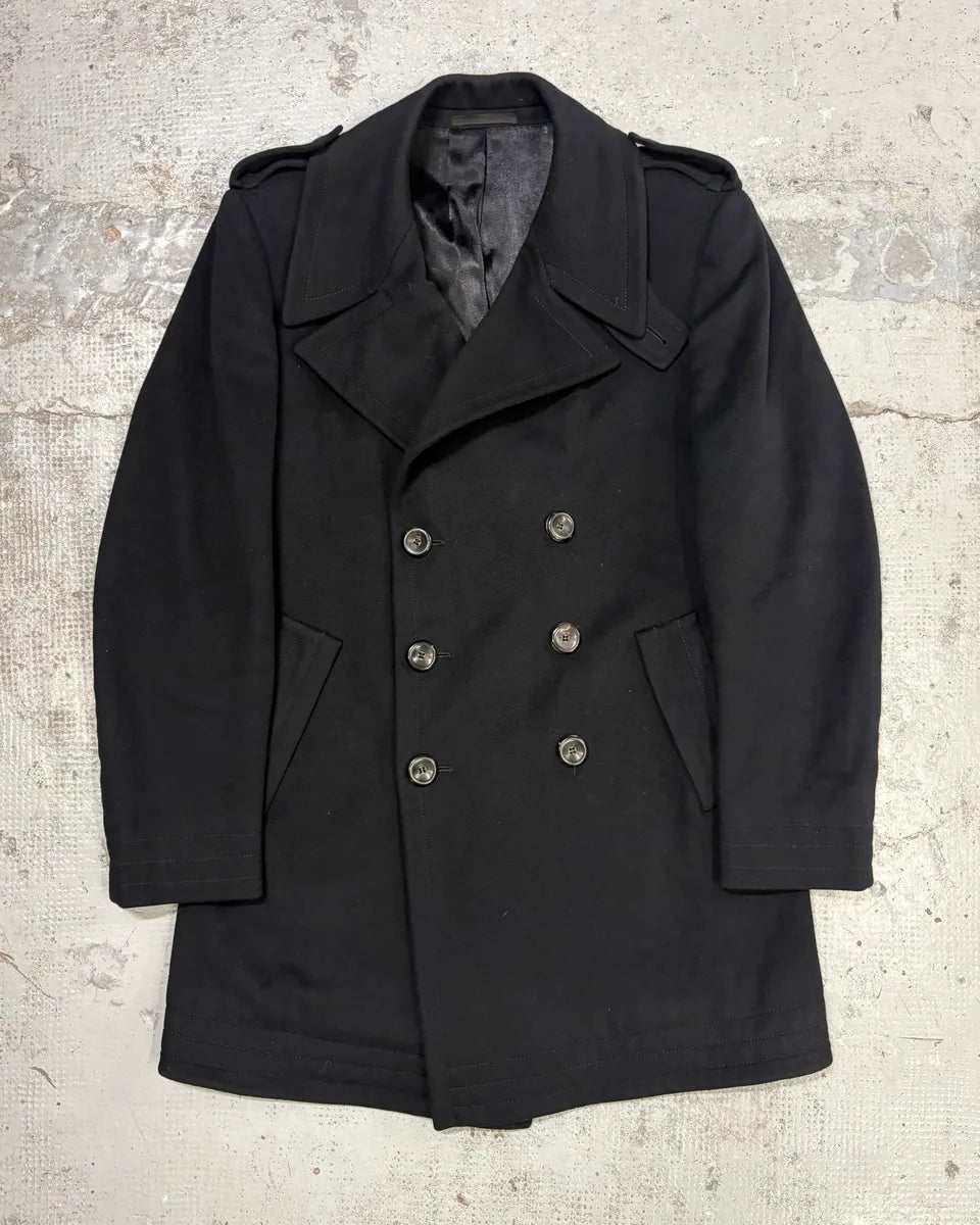 2000s Gucci Black Wool Premium Classy Long Coat itZMODg 0