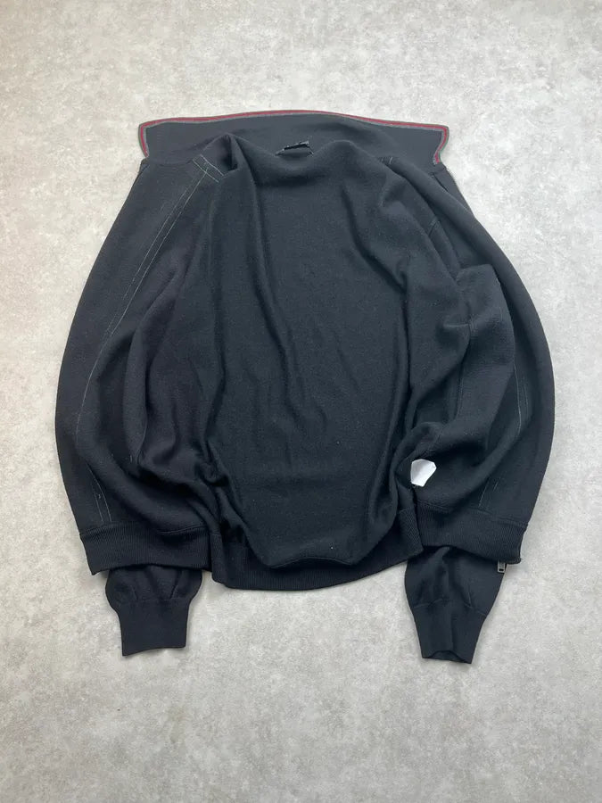 AW2001 Gucci Black Wool Signature Zip-up Sweater by Tom Ford LaOiqJP 7