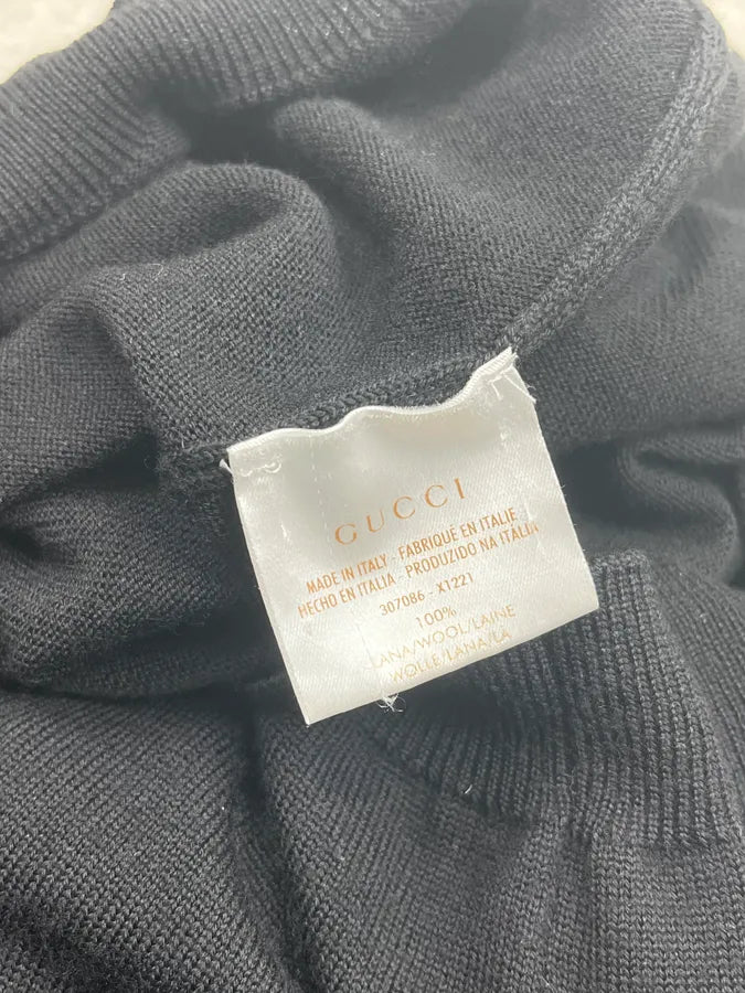 2010s Gucci Black Wool Minimalist Turtleneck Sweater EGVmddq 7