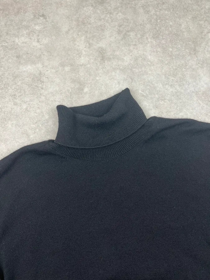2010s Gucci Black Wool Minimalist Turtleneck Sweater EGVmddq 4