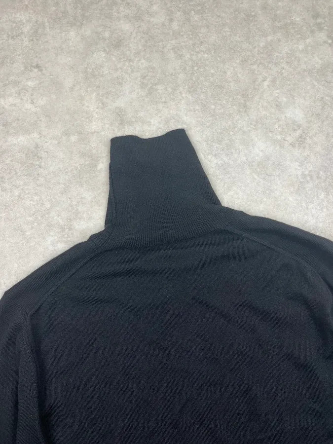 2010s Gucci Black Wool Minimalist Turtleneck Sweater EGVmddq 6