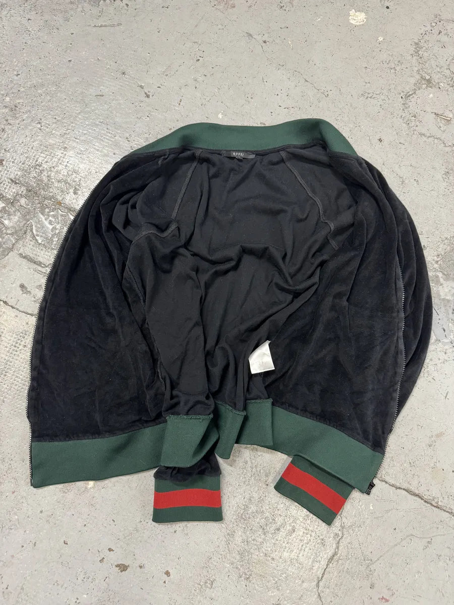2000s Gucci Black Zip-up Signature Sweatshirt MRIMMAE 3