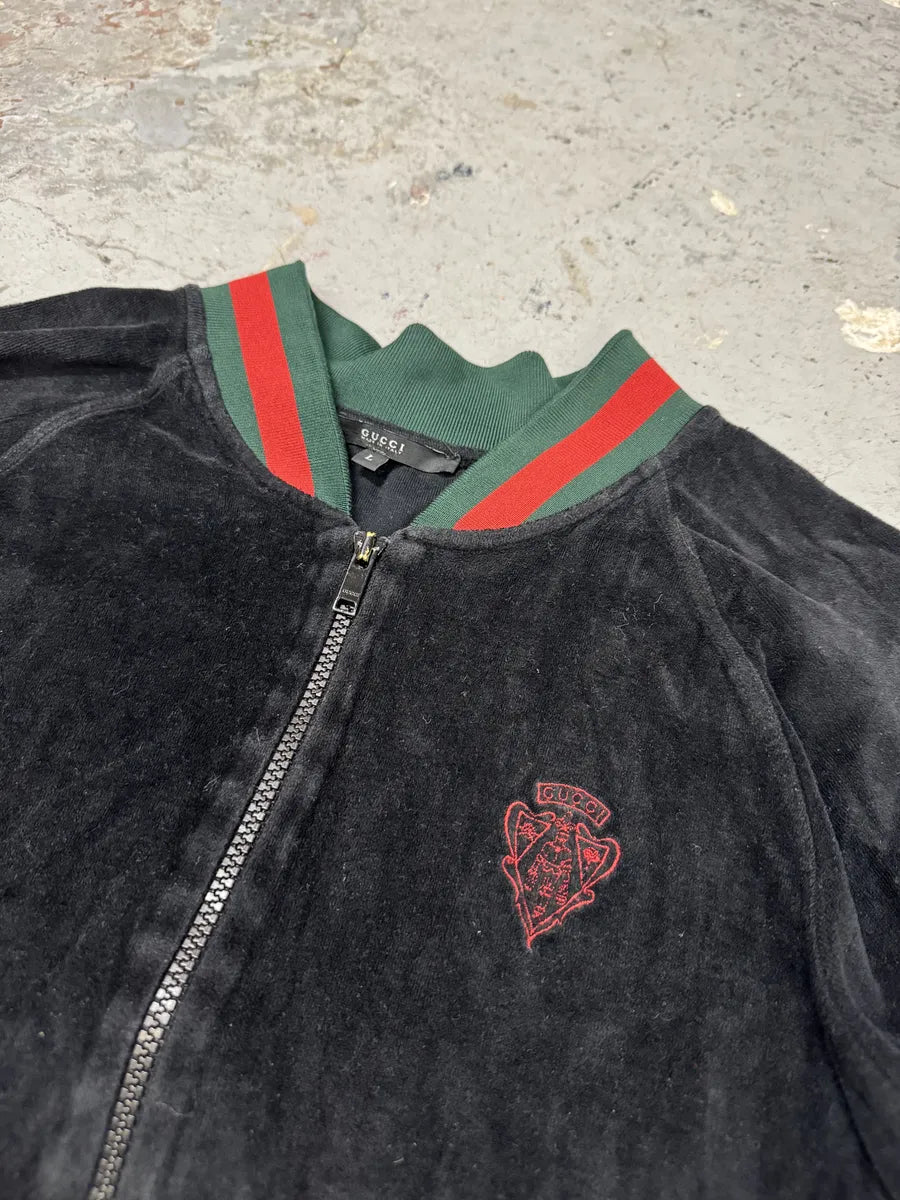 2000s Gucci Black Zip-up Signature Sweatshirt MRIMMAE 8