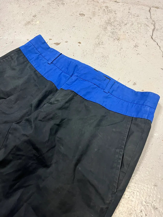 2000s Gucci Blue & Black Nylon Chinos Pants by Tom Ford pQjYelN 5