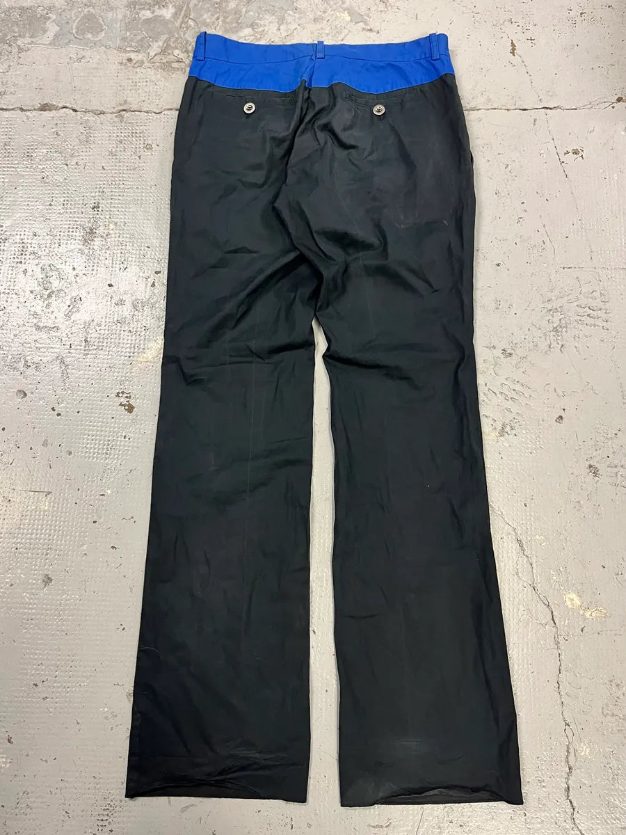 2000s Gucci Blue & Black Nylon Chinos Pants by Tom Ford pQjYelN 8