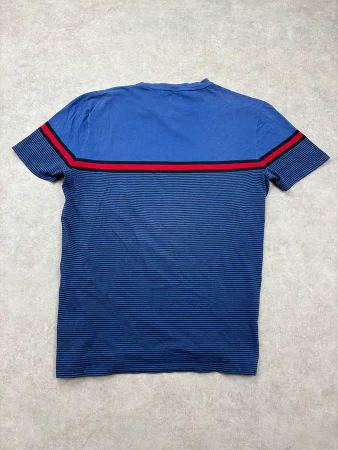 2000s Gucci Blue & Red Striped T-Shirt arpzTnk 5