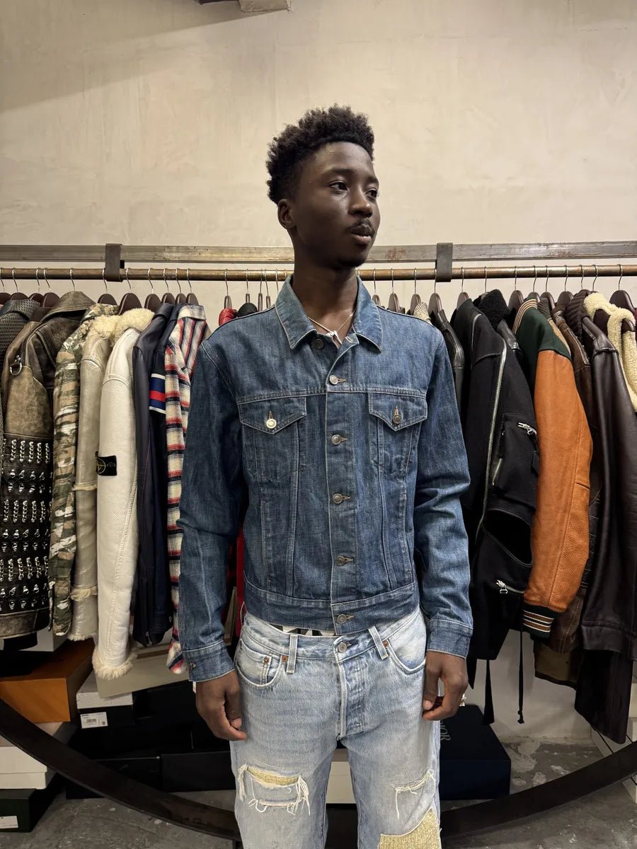 AW1998 Gucci Blue Denim Trucker Jacket by Tom Ford atqeoVd 2