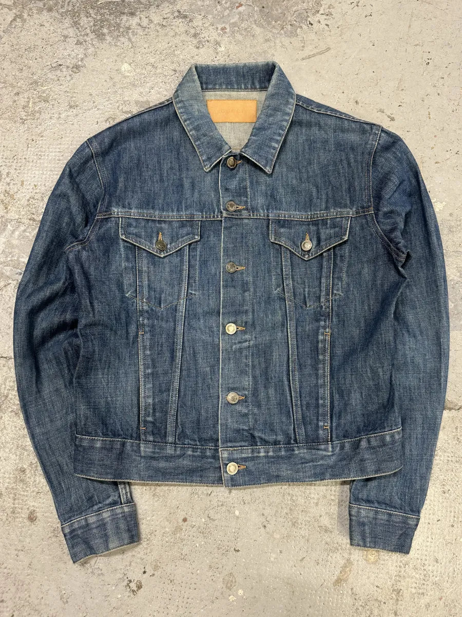 AW1998 Gucci Blue Denim Trucker Jacket by Tom Ford atqeoVd 9