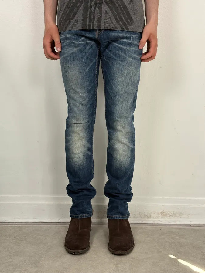 2010s Gucci Blue Faded Slim Denim Jeans by Frida Giannini iBREYiG 1