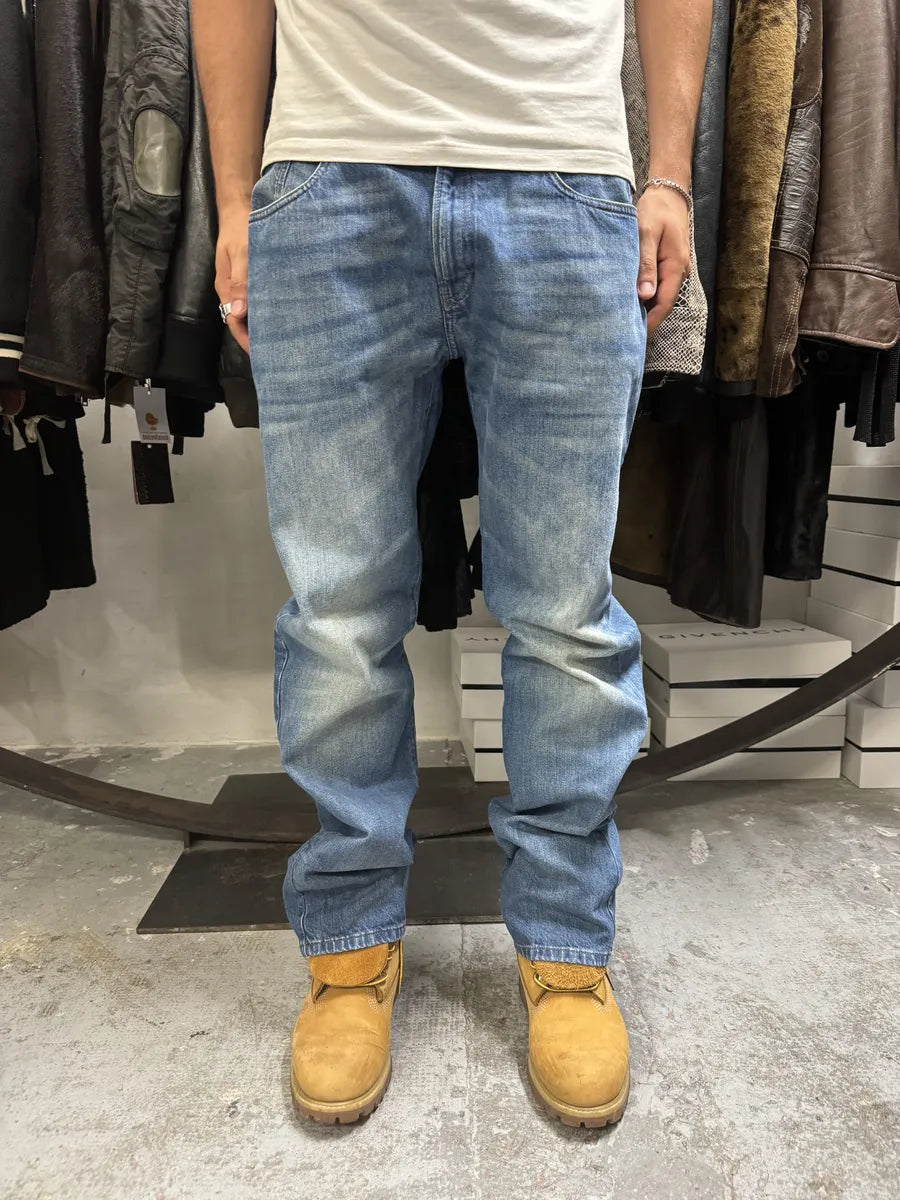 2000s Gucci Blue Faded Straight Denim Jeans (L) TzALvRc 0