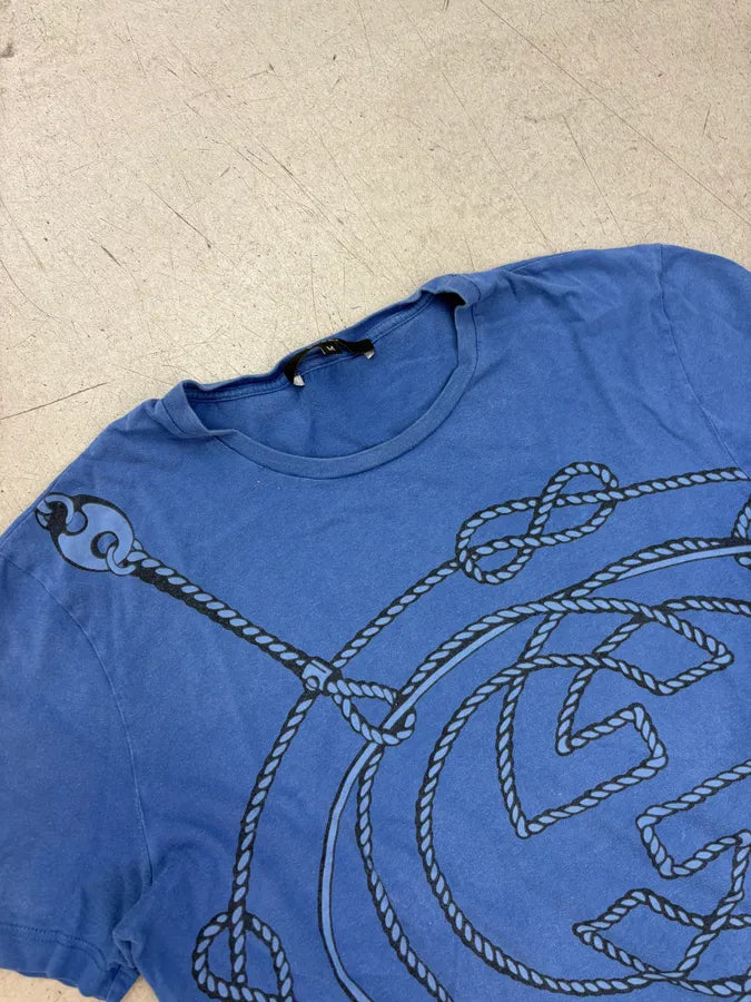 2010s Gucci Blue Rope Logo T-Shirt GQmRjAE 4