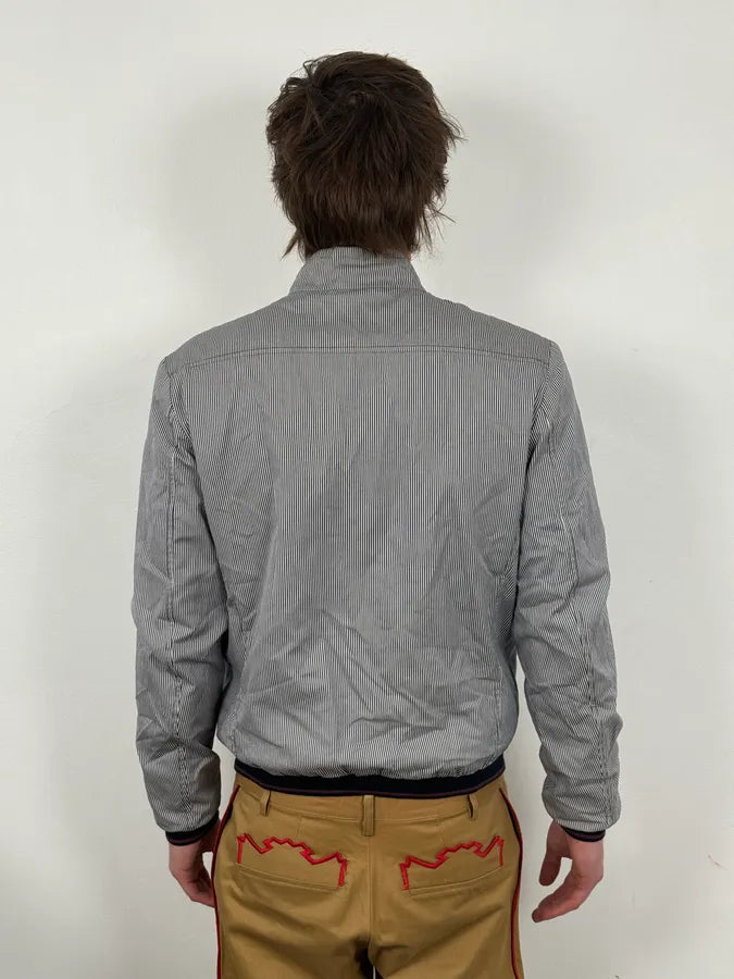 2000s Gucci Blue Striped Light Jacket QAISoMW 2