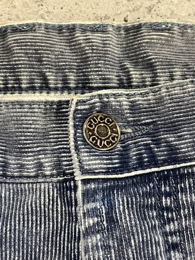 2000s Gucci Blue Velvet Pants oRviOwR 9