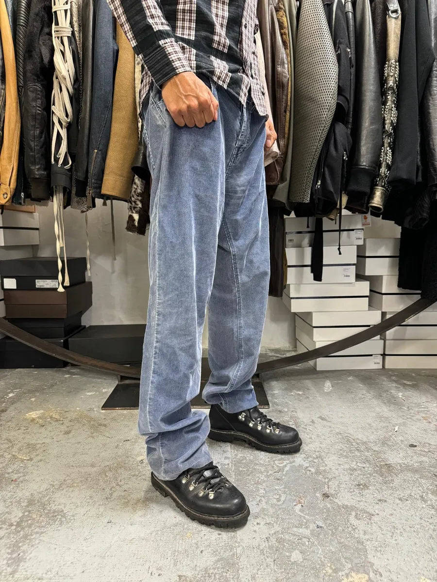 2000s Gucci Blue Velvet Pants oRviOwR 3