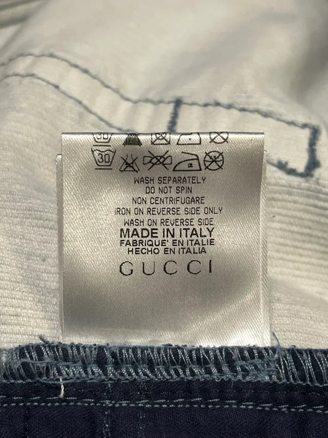 2000s Gucci Blue Velvet Pants oRviOwR 11