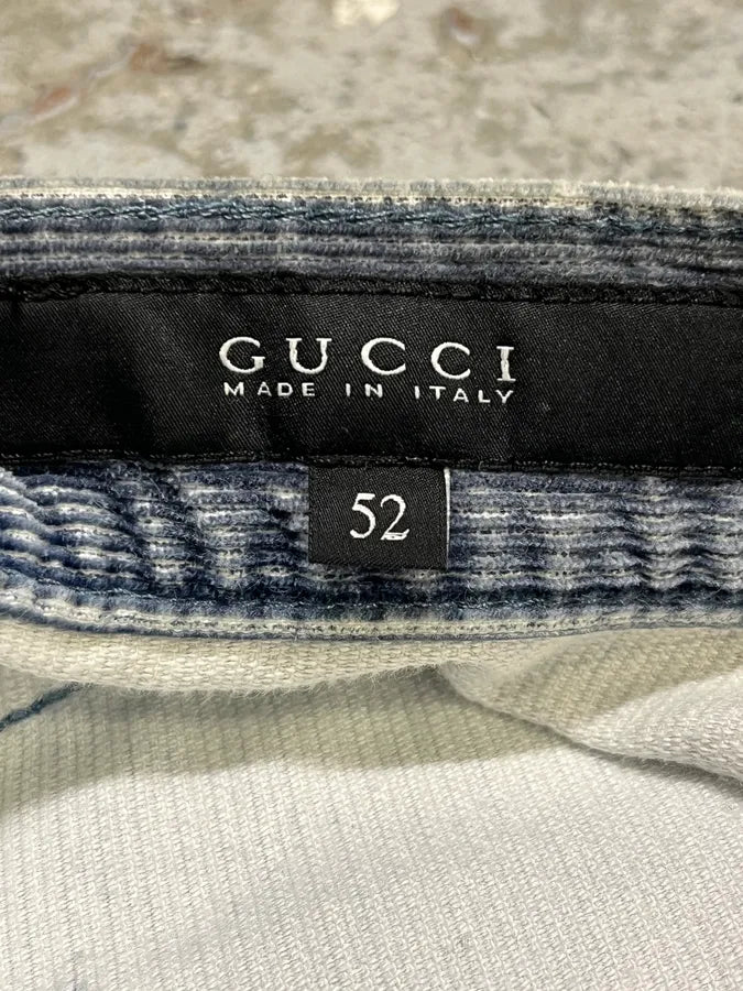 2000s Gucci Blue Velvet Pants oRviOwR 8