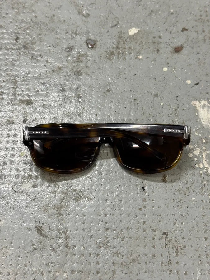 2000s Gucci Brown & Camel Sunglasses pCxWCWa 4
