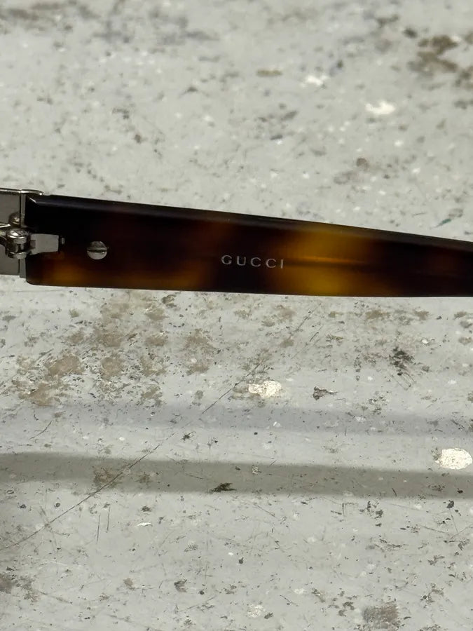 2000s Gucci Brown & Camel Sunglasses pCxWCWa 5