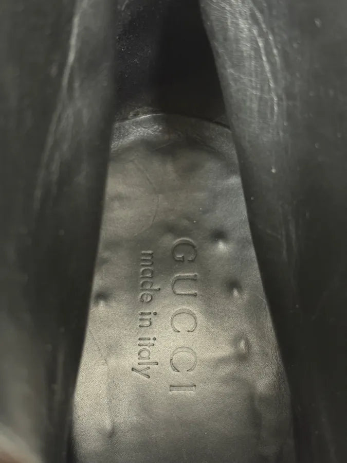 2000s Gucci Brown Ankle Buckled Leather Boots QdhCQQP 9