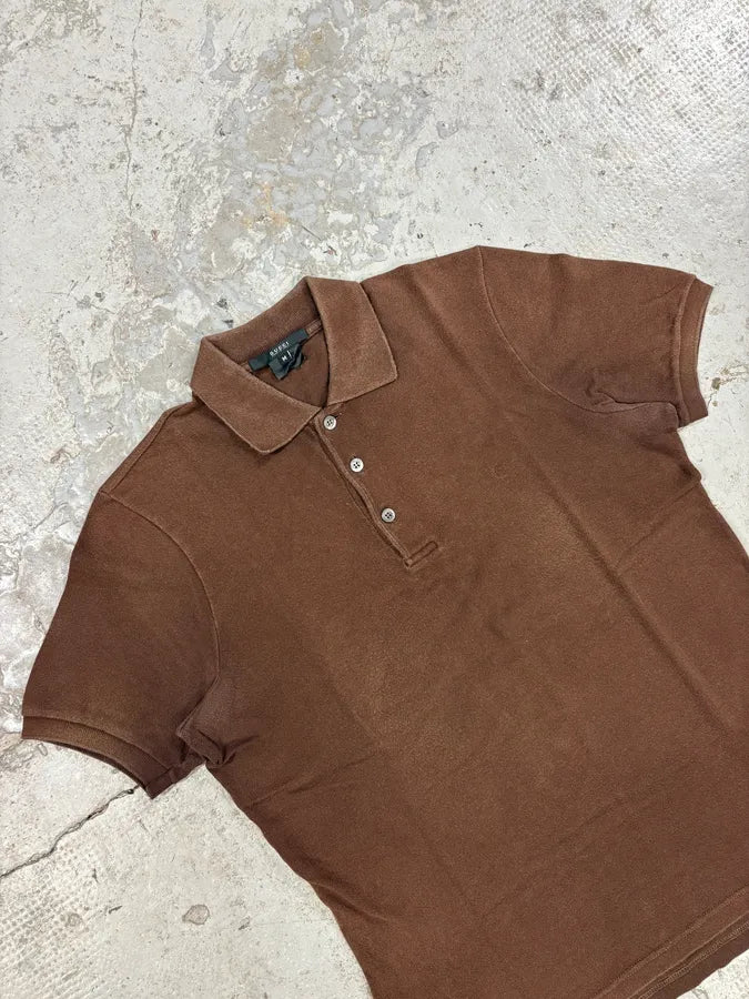 2000s Gucci Brown Archive Polo (S/M) xHWcTWu 4