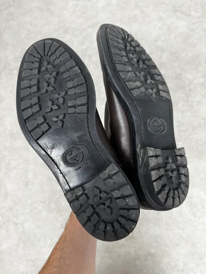 2000s Gucci Brown Chelsea Boots rApzqQG 4