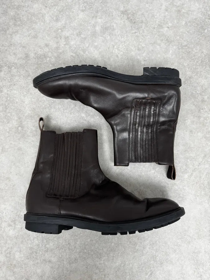 2000s Gucci Brown Chelsea Boots rApzqQG 1