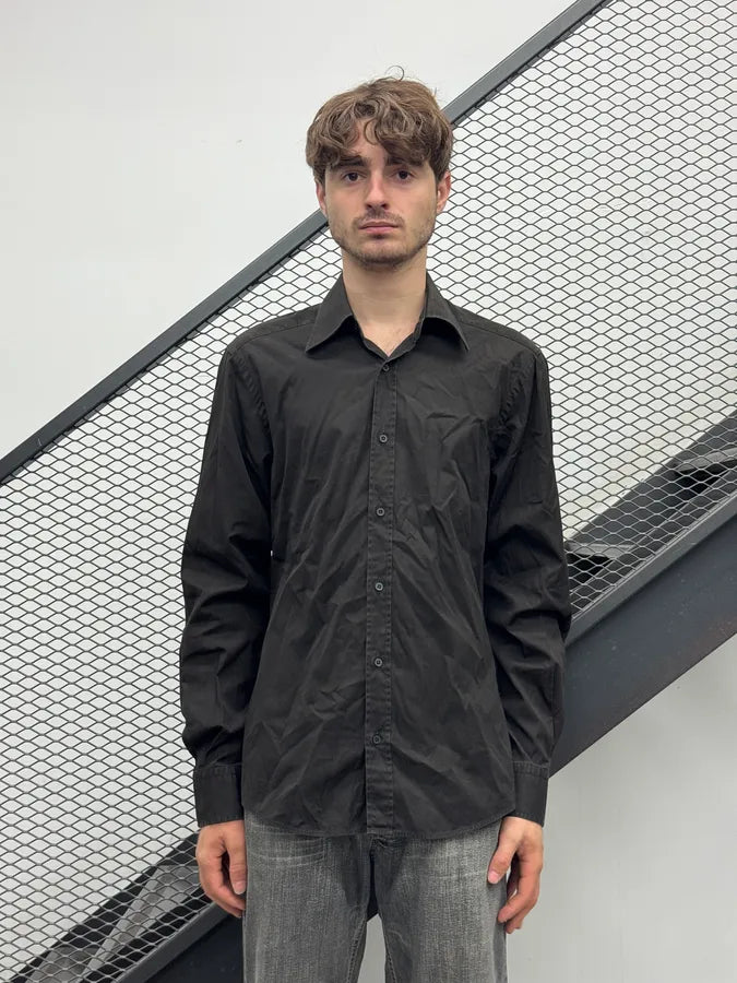 2000s Gucci Brown Classic Shirt PtAVEvL 1