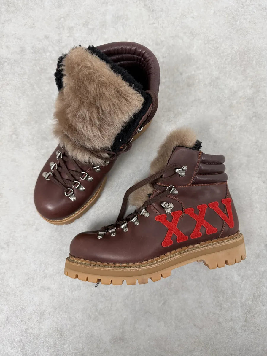 2000s Gucci Brown Fur Leather Premium Boots wKjwmOh 1