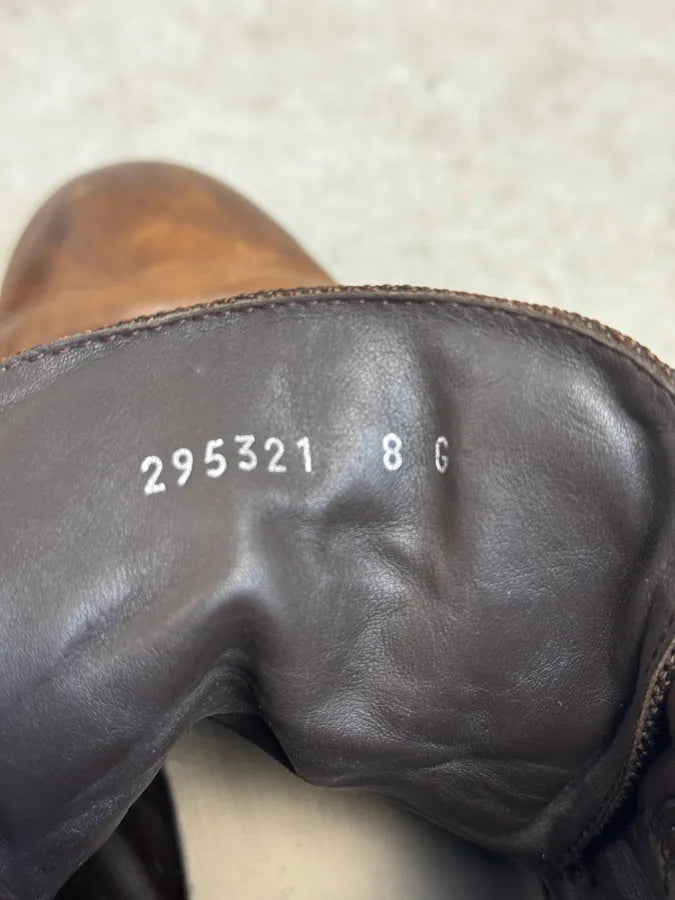 2000s Gucci Brown Hybrid Leather Hiking Boots LtcvHvn 8
