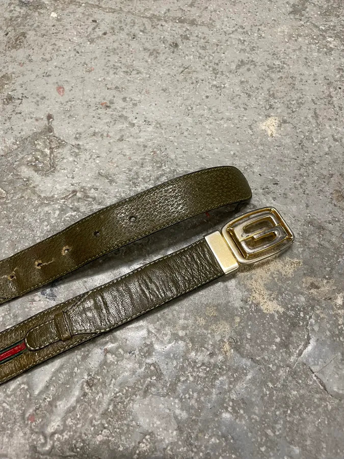 2000s Gucci Brown Italian Leather Belt (OS) 3
