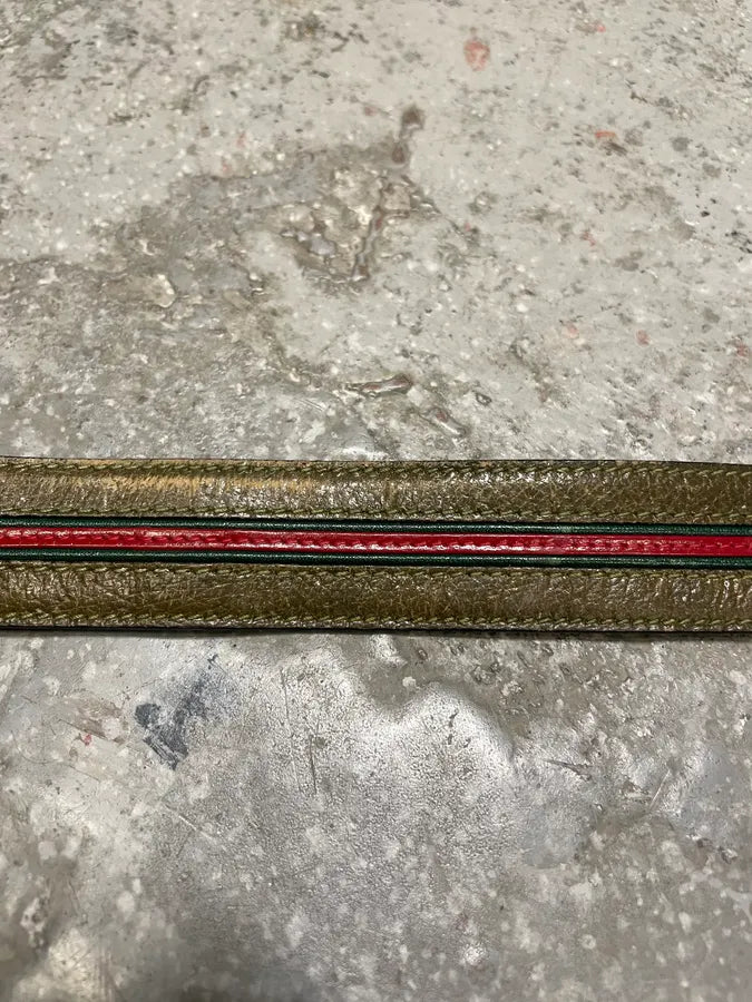 2000s Gucci Brown Italian Leather Belt (OS) 5