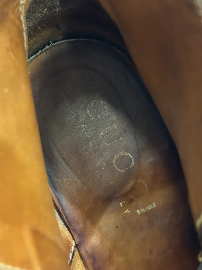 2000s Gucci Brown Leather Ankle Boots eYLMPCr 10