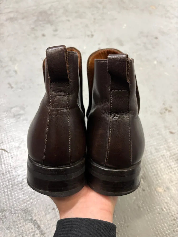 2000s Gucci Brown Leather Ankle Boots eYLMPCr 8