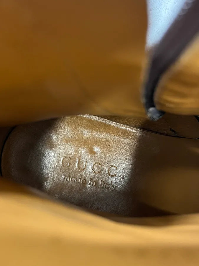 2000s Gucci Brown Leather Ankle Boots PhJIdAz 8