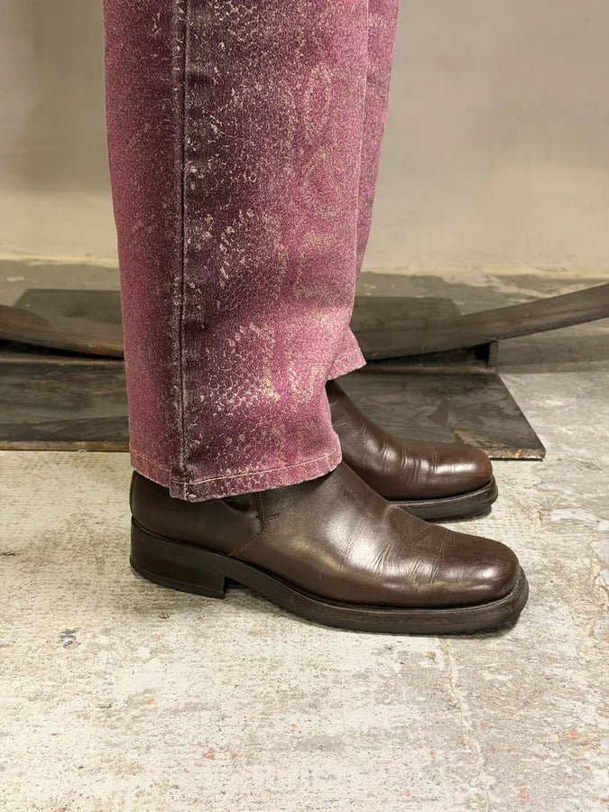 2000s Gucci Brown Leather Ankle Boots eYLMPCr 2