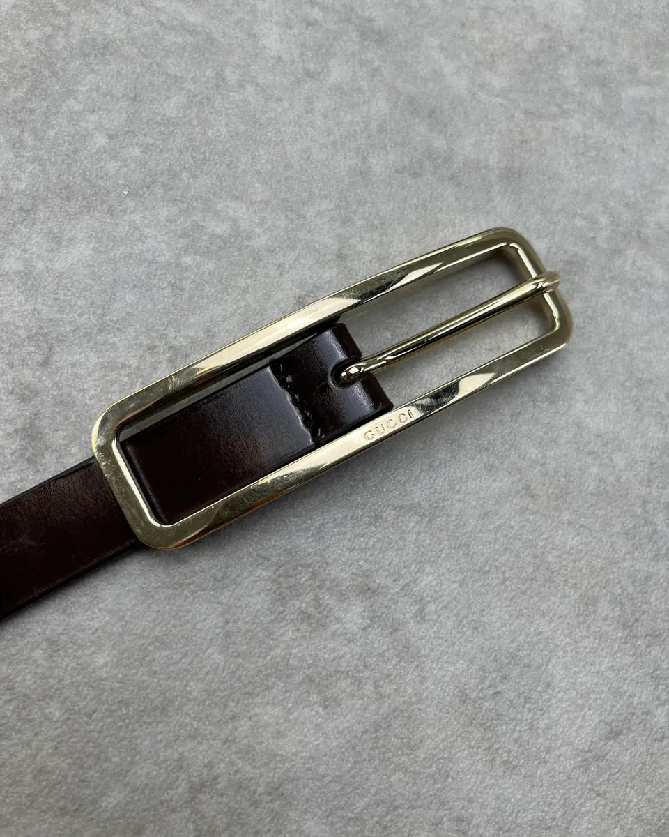 2000s Gucci Brown Leather Belt by Tom Ford zbtExxt 3