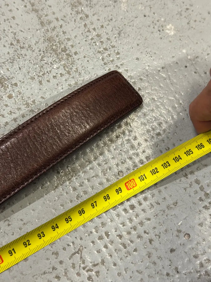 2000s Gucci Brown Leather Belt ckKMUfz 6