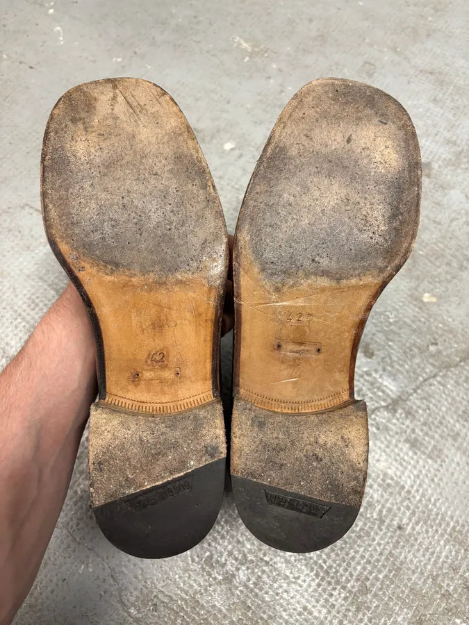 2000s Gucci Brown Leather Chelsea Boots (42eu/us8.5) sUTWUal 7