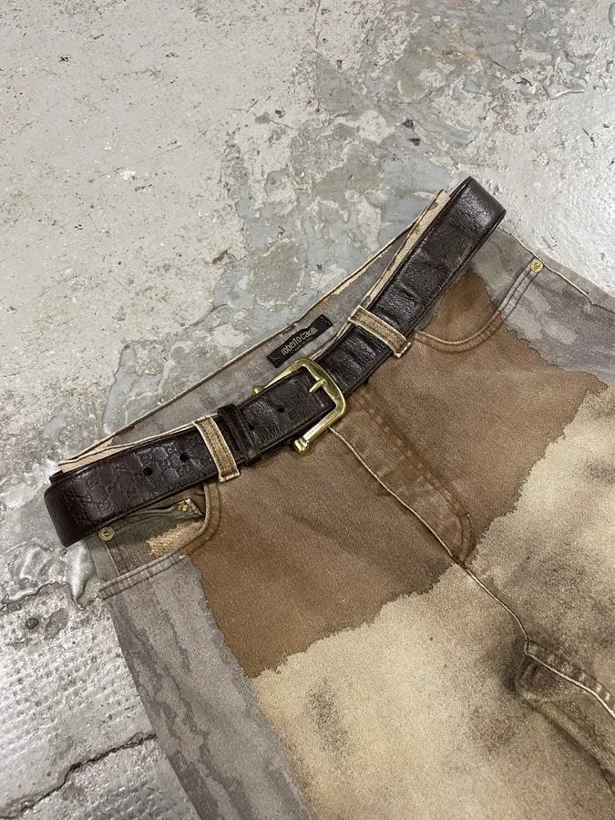 2000s Gucci Brown Leather G Belt (OS) WgxsgJT 0